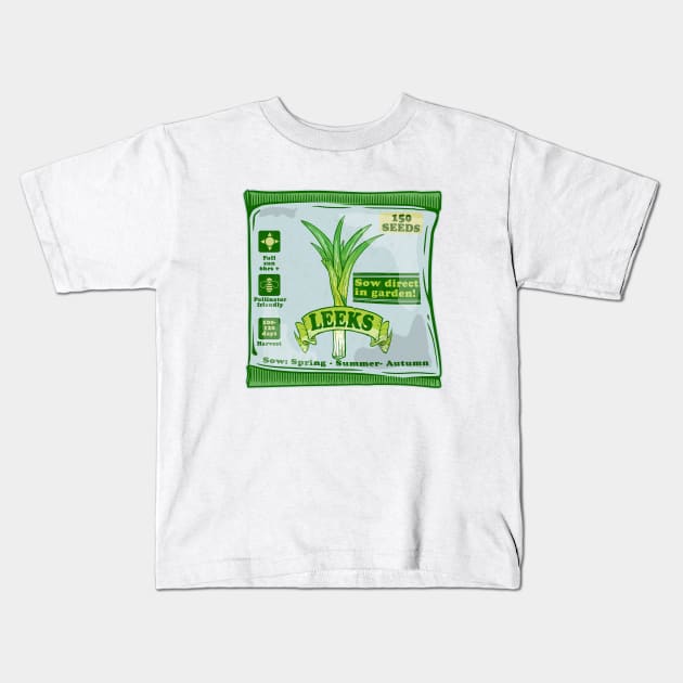 Leeks seeds Kids T-Shirt by mailboxdisco